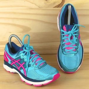 Asics GT-2000 Blue/Pink Running Shoes T656N FluidRide Sneakers Women's Size 7.5